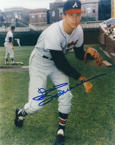 AUTOGRAPHED DON SCHWALL 8x10 Atlanta Braves Photo Main Line Autographs