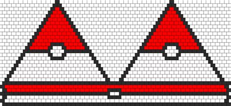 Pokeball Bikini Bead Pattern Peyote Bead Patterns Characters Bead Patterns