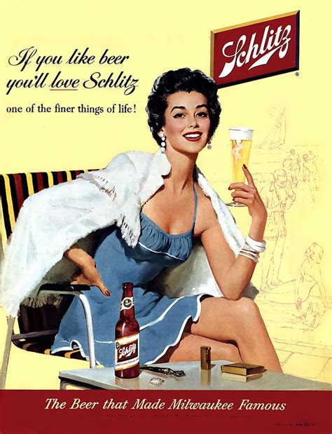 This 1954 Ad Says Schlitz Is The Beer That Made Milwaukee Famous And