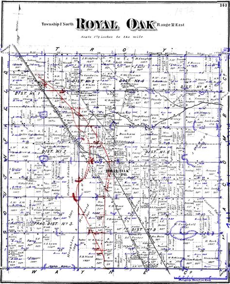 Historical Maps Royal Oak Township And The Natural Landscape A