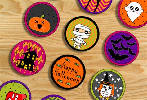 Free Printable Halloween Cupcake Toppers