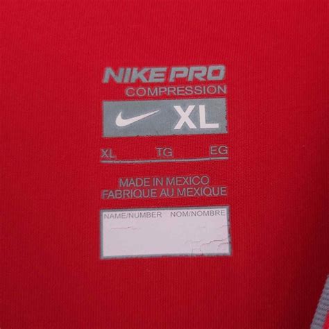 Nike Pro Dri Fit Compression Xl Men Long Sleeve Athl Gem