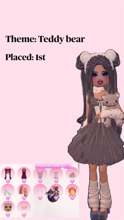 Dti Inspo Theme Teddy Bear In 2024 Dress To Impress Teddy Bear