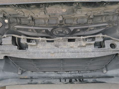 Установки сетки + чистка радиатора — Hyundai i40, 2 л, 2013 года ...