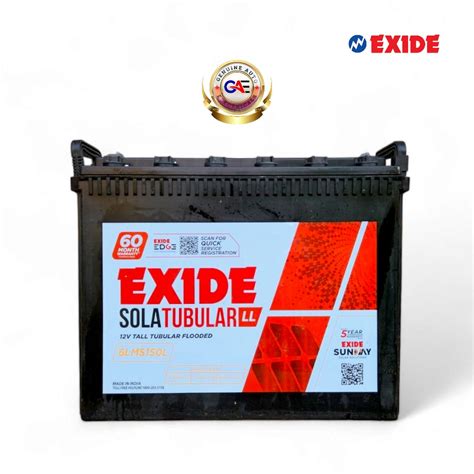 Exide Solar Battery Lms L Ah C Battery Byasanagar