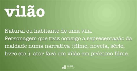 O Que Significa Vilão