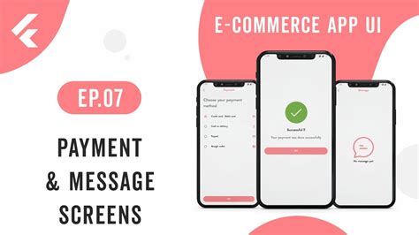 E Commerce App Ui Ep07 Payment Message Payment Success Screens