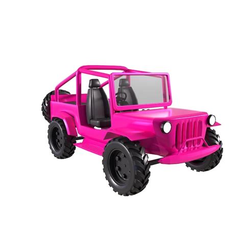 Premium Photo A Pink Jeep With The Word Jeep On The Front