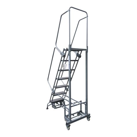 Ballymore Navigator 9 Step Gray Steel All Direction Rolling Safety