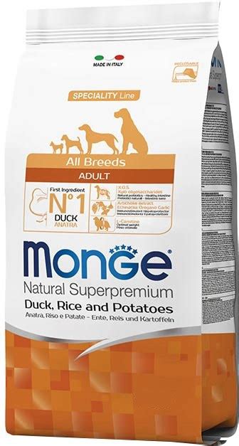 Monge (Монже) Monoprotein All breeds Adult Duck сухой корм для собак 2. ...