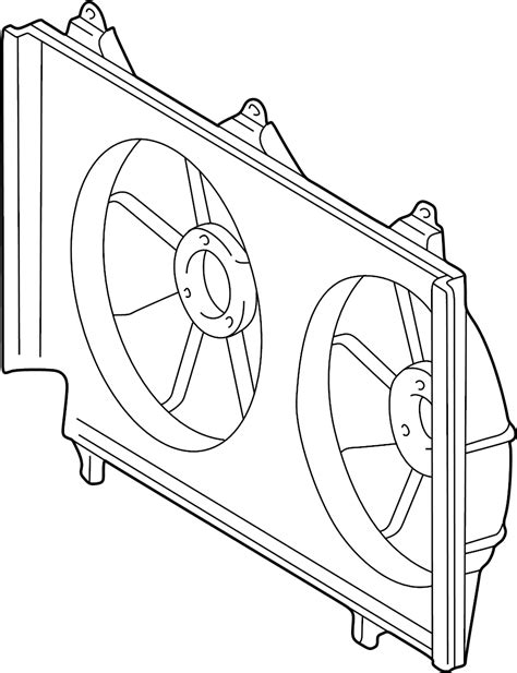 Toyota Camry Engine Cooling Fan Shroud 167110H020 Toyota South Atlanta