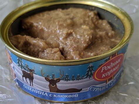 Родные корма Страна Оления Консервированный корм для собак, оленина с ...