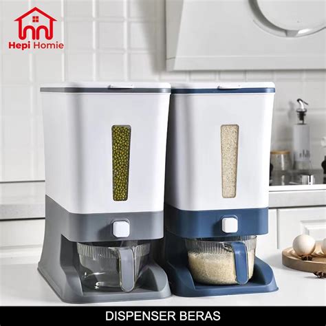 Jual Hh Dispenser Beras L Rice Box Tempat Penyimpanan Beras Kg