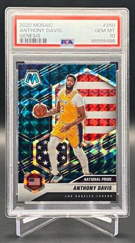 Panini Mosaic Anthony Davis Genesis Ssp Los Angeles Lakers