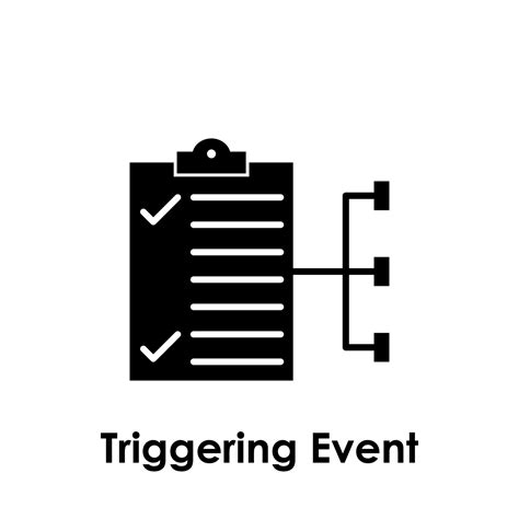 folder, document, connection, triggering event vector icon illustration
