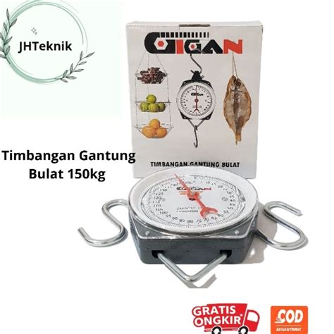 Jual Jhteknik Timbangan Gantung Bulat Gigan Kg Timbangan Gantubg