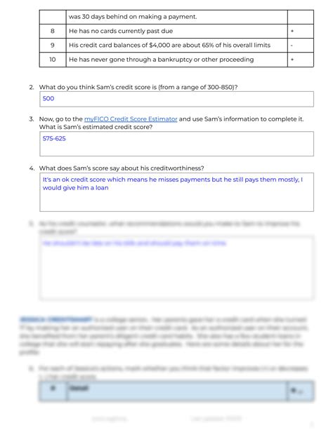 Solution Copy Of Interactive Fico Credit Scores Studypool