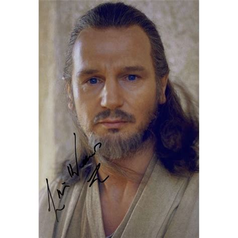 Autograph Signed Star Wars Liam Neeson Photo