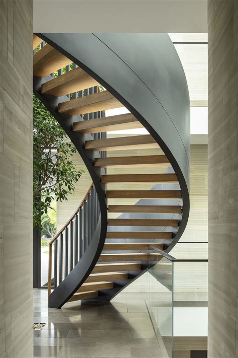 curved staircase stair gallery nk woodworking design