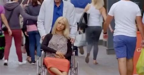 Obsessed Man Takes His Sex Doll Everywhere With Him In A Wheelchair Even Down The Pub Mirror