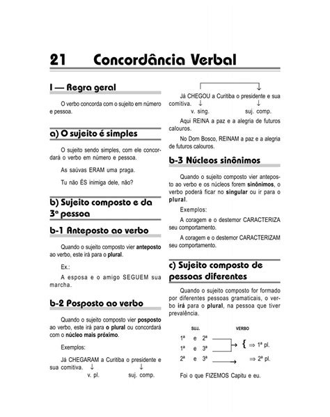 Exercicios Concordancia Verbal E Nominal - Exercícios De Concordância Nominal E Verbal - FDPLEARN