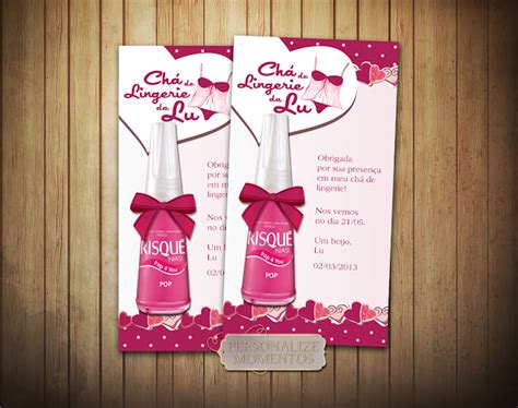 Personalize Momentos Lembran A Ch De Lingerie Base Para Esmalte