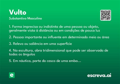 O Que Significa Vulto - Vulto - Significado e Sinônimo - escreva.ai