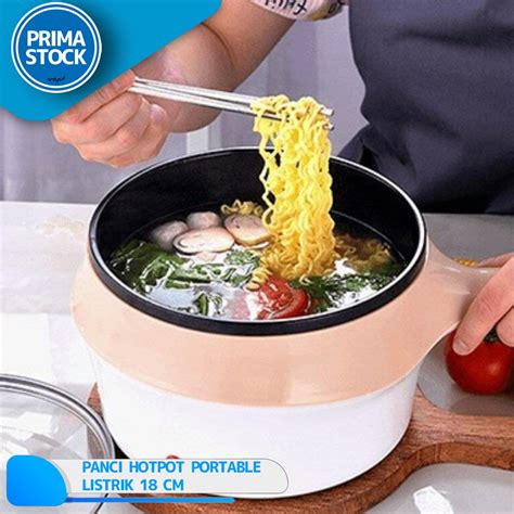 Jual PANCI ELECTRIC LISTIK PORTABLE HOT POT KUKUSAN COOKER 18 CM 1 5 LITER Shopee Indonesia
