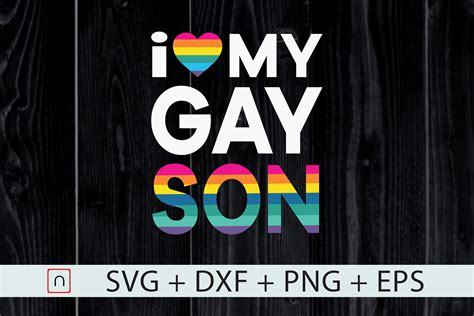 Lgbt Gay Pride Love My Gay Son Lgbtq By Novalia Thehungryjpeg