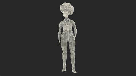 D Toy Doll Curvy Brunette Dressed Model TurboSquid
