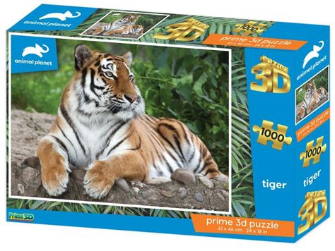 Пазл Prime 3D 1000 деталей, элементов: Тигр (Super 3D) - купить с ...
