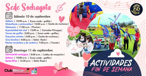 Actividades Fin De Semana En La Sede Sochagota Club Militar