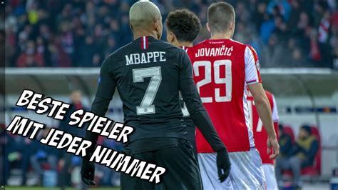 Die Besten Spieler Mit Jeder Trikotnummer 1 10 Youtube