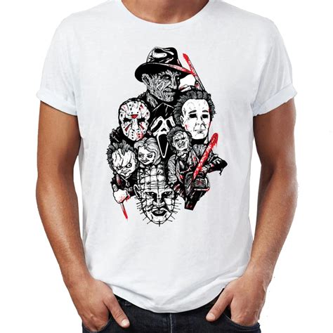 Мужская футболка маньяк парк ужасов тематический парк Джейсон клоун ...