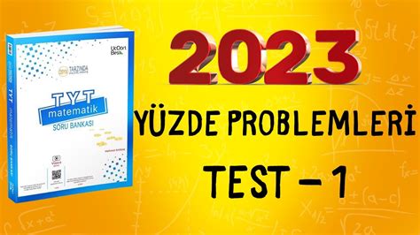 Y Zde Kar Ve Zarar Problemler Test Tyt Matemat K Soru Bankasi