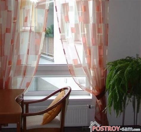 Шторы из органзы фото