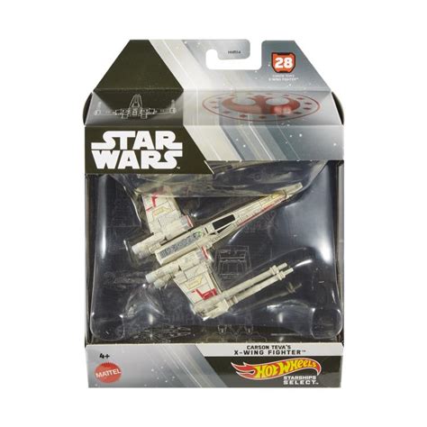 Star Wars Hot Wheels Starships Select Carson Teva S X Wing Fighter Inbox Toys