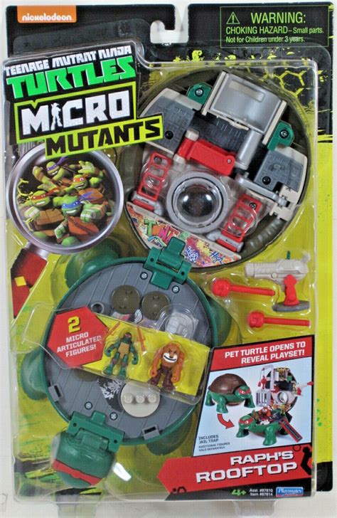 Teenage Mutant Ninja Turtles Micro Mutants Raphs Rooftop Playset New