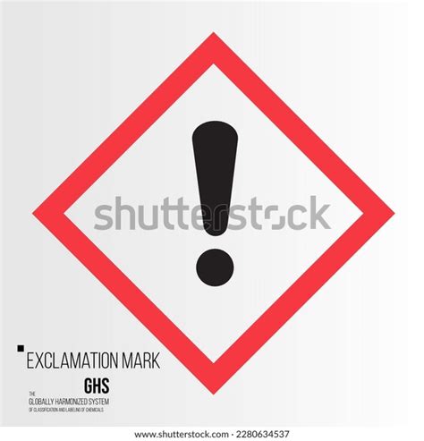 Ghs Exclamation Mark Pictogram Vector Stock Vector Royalty Free