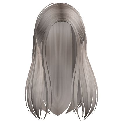 Long Straight Tucked Back Hair Ash Blonde Roblox