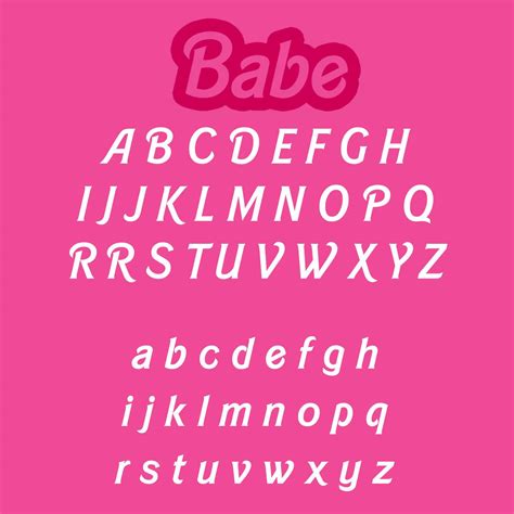 4 Dolly Babe Font Pack OTF And TTF Canva Cricut Software Compatible DIY Crafts Party