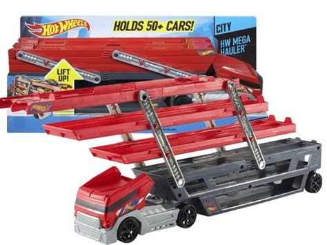 Hot Wheels Mega Transporter Laweta Na Aut Ckc Cena Opinie Samochody I