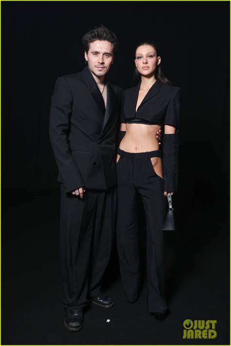 Julia Fox Wears Nude Illusion Sequin Look At Mugler Fashion Show During Paris Fashion Week