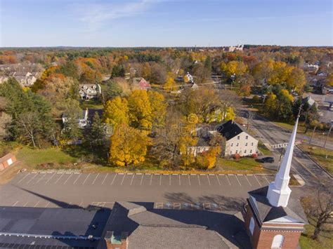 Tewksbury Town Center Aerial View Ma Usa Stock Photo Image Of