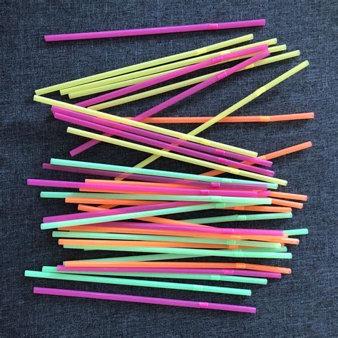 Biodegradable Corn Based Flexible Straws With Nude Packing For Halloween Christmas And Other