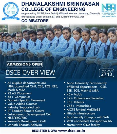 Admissions Open Dsce Overview Dsce