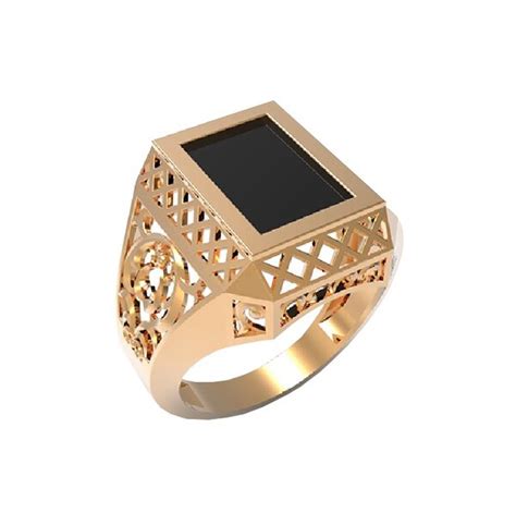 Купить изделие Золотая печатка с ониксом 1514350 — Самоцветы Плюс