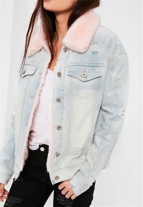 Fake Fur Lined Denim Jacket Literacy Basics