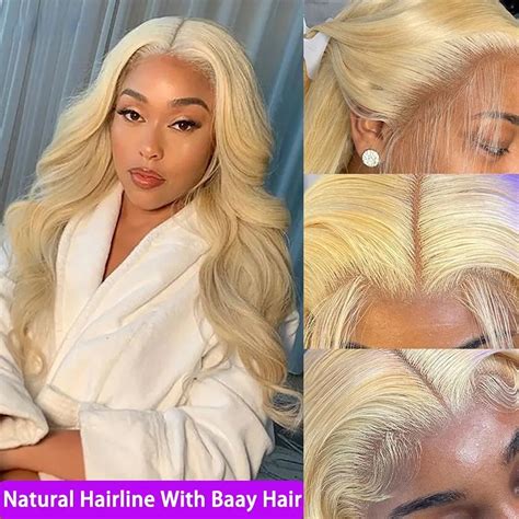 Platinum Blonde 13x6 HD Lace Frontal Wig Body Wave Brazilian Human