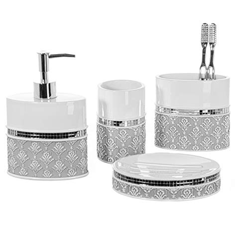 Creative Scents 4 Piece Bathroom Accessory Set Bathroom Decor Set